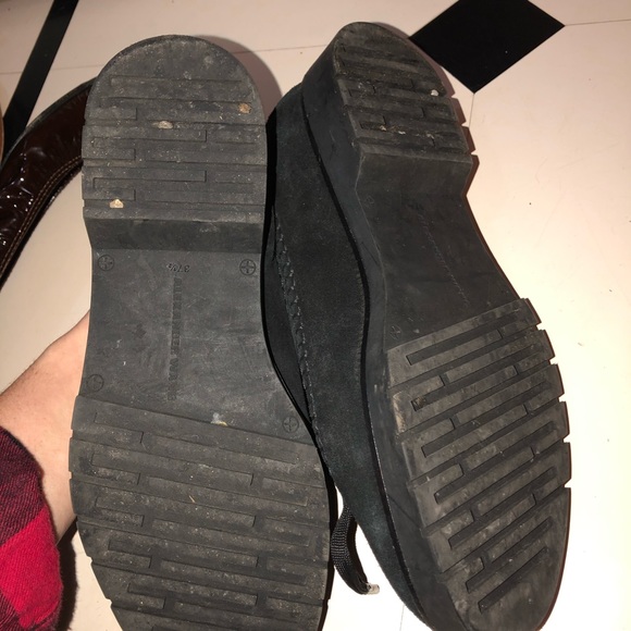 Alexander Wang Black Suede Creeper Shoes 37.5 - Picture 5 of 6